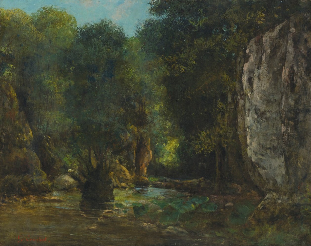 Le Puits Noir (Louen rotkot) tekijältä Gustave Courbet
