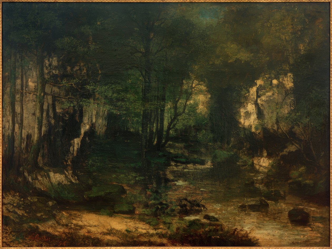Ruisseau du Puits-Noir, Loue-laakso tekijältä Gustave Courbet