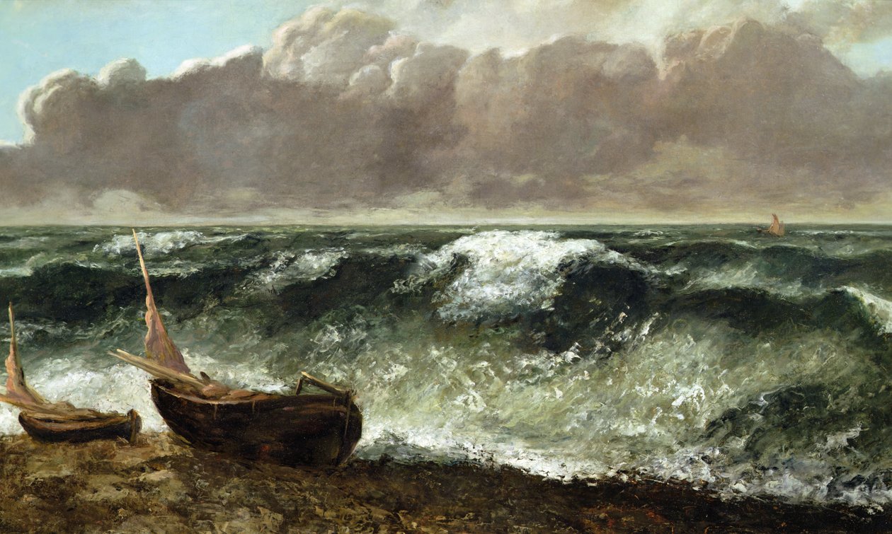 Aalto, noin 1869/70 (öljy kankaalle) tekijältä Gustave Courbet