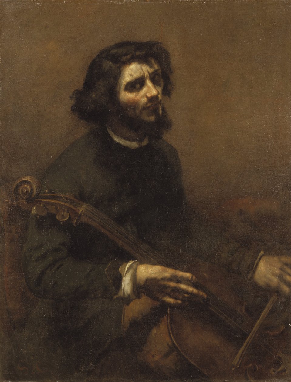 Sellisti (omakuva) - Sellisti (omakuva), kirjoittanut Courbet, Gustave (1819-1877). öljy kankaalle tekijältä Gustave Courbet
