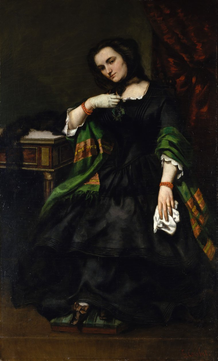 Madame Auguste Cuoq Mathilde Desportes, 1827-1910, n. 1852-57. tekijältä Gustave Courbet