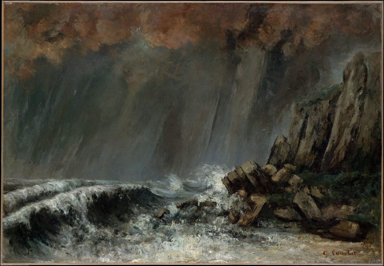 Merivoimat: Vesipyörre tekijältä Gustave Courbet
