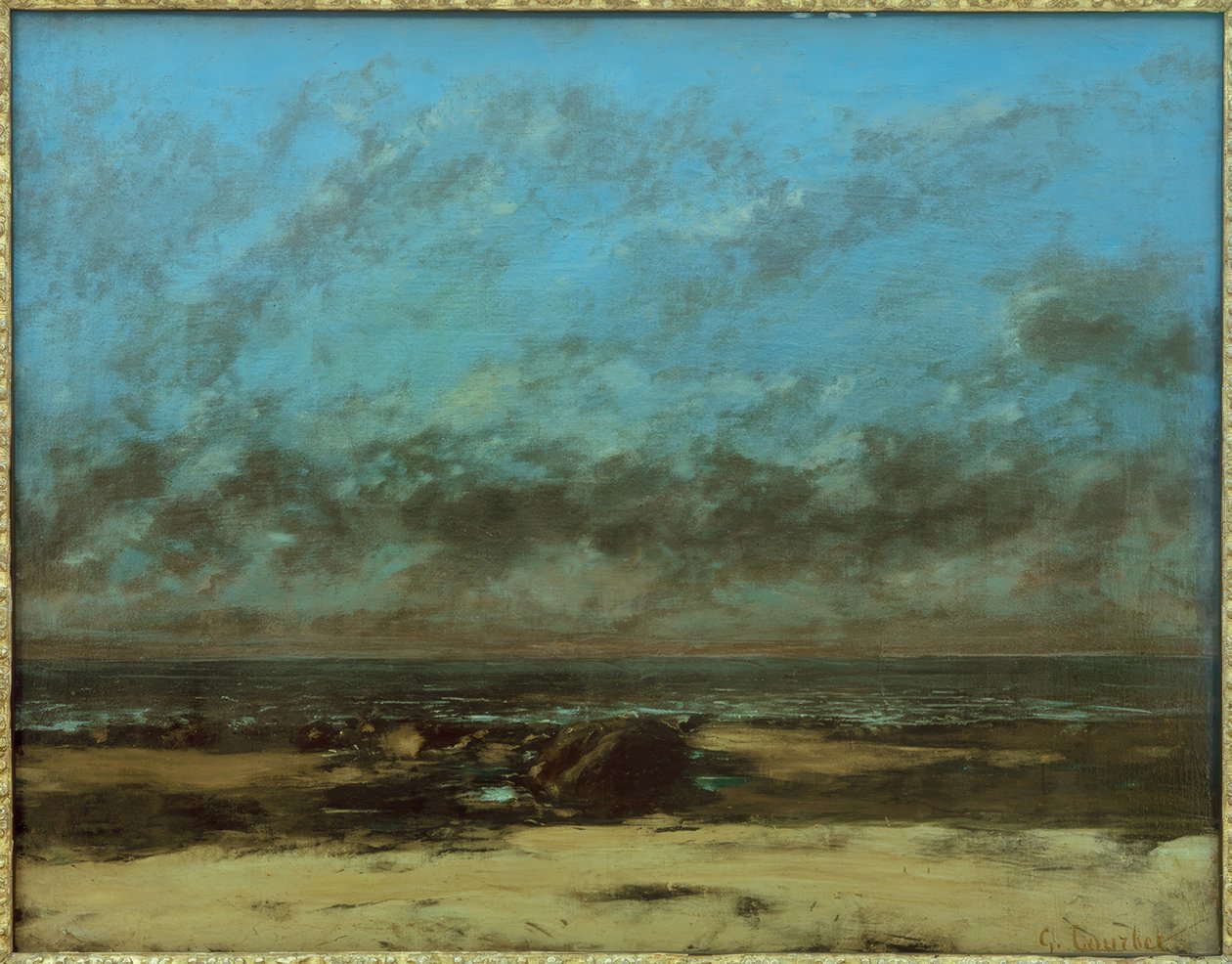Marine, marée basse tekijältä Gustave Courbet
