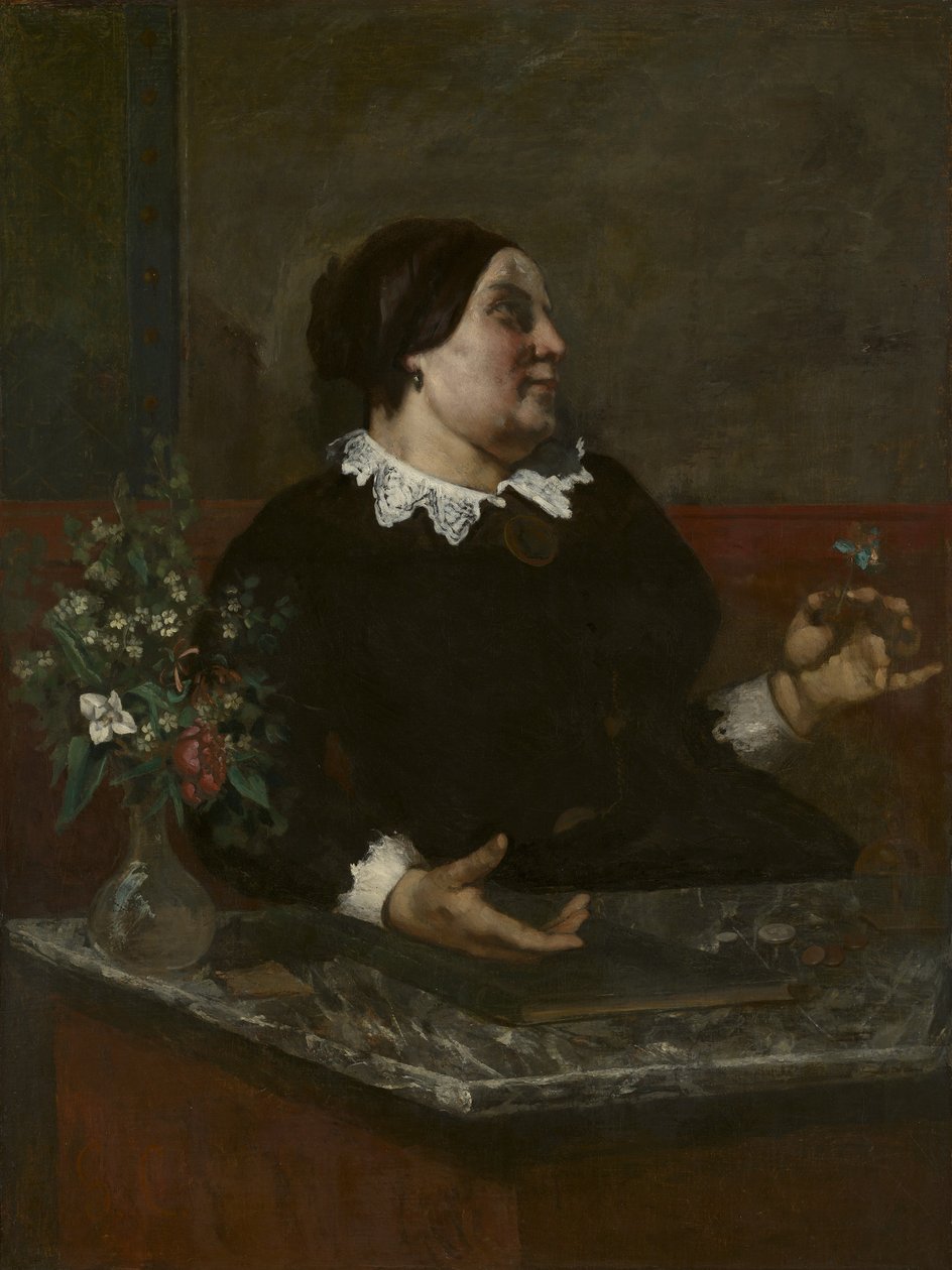 Äiti Grégoire, 1855 ja 1857-59 tekijältä Gustave Courbet