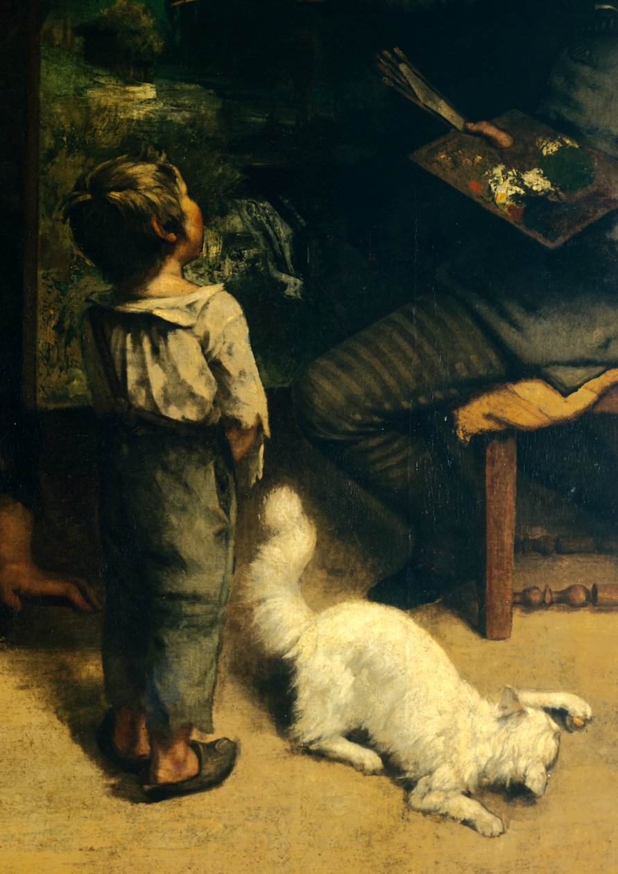 Maalarin studio tekijältä Gustave Courbet