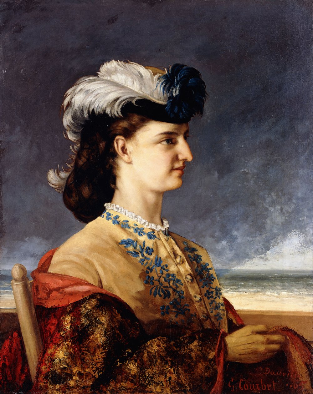 Kreivitär Karolyn muotokuva, 1865 tekijältä Gustave Courbet