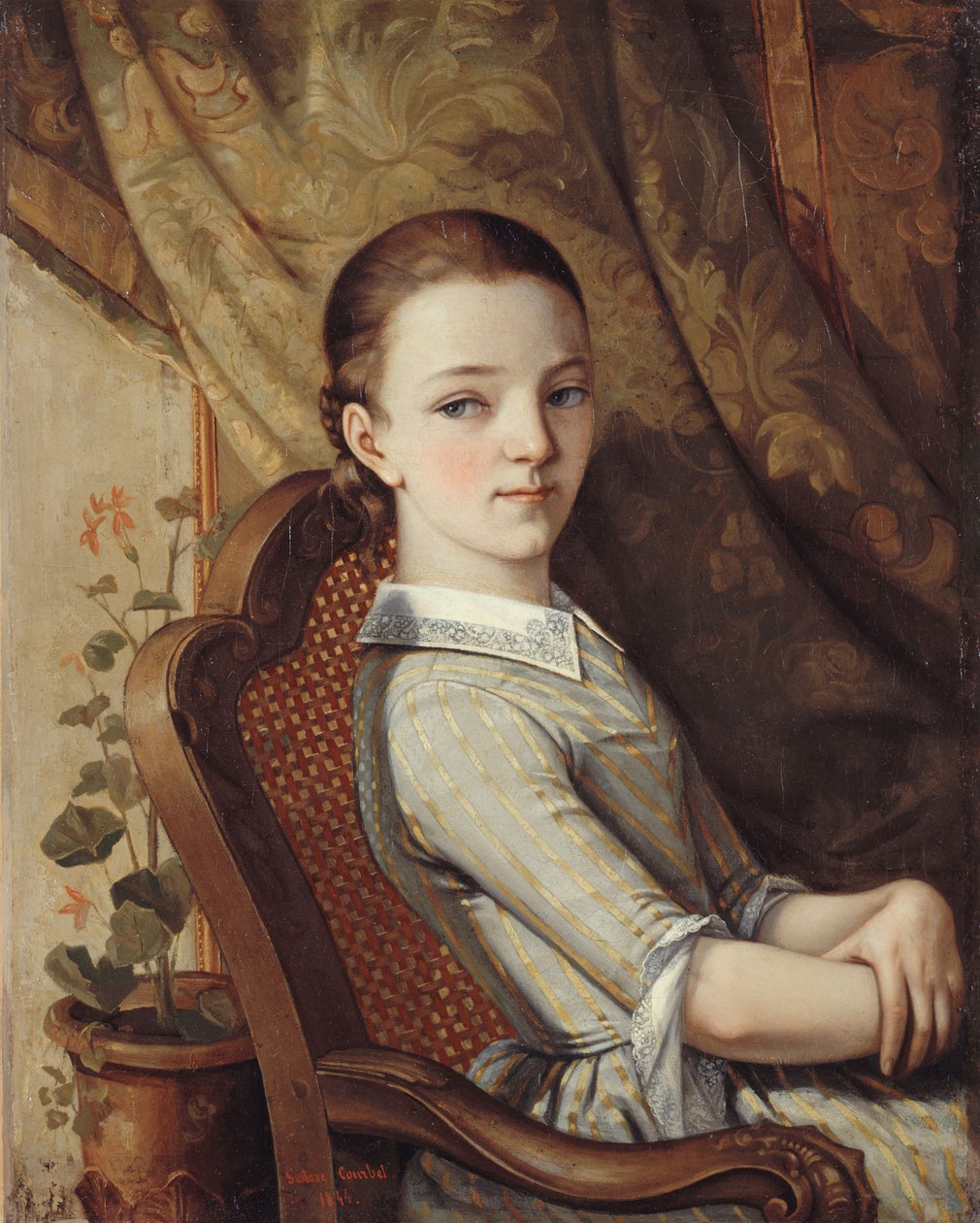 Juliette Courbetin muotokuva tekijältä Gustave Courbet