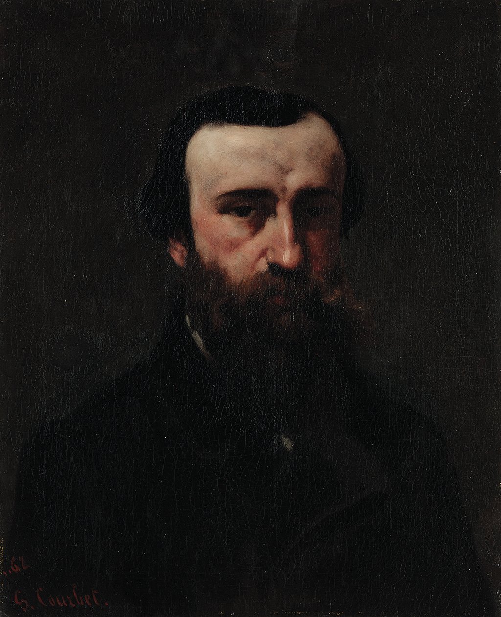 Monsieur Nicollen muotokuva, 1862 tekijältä Gustave Courbet