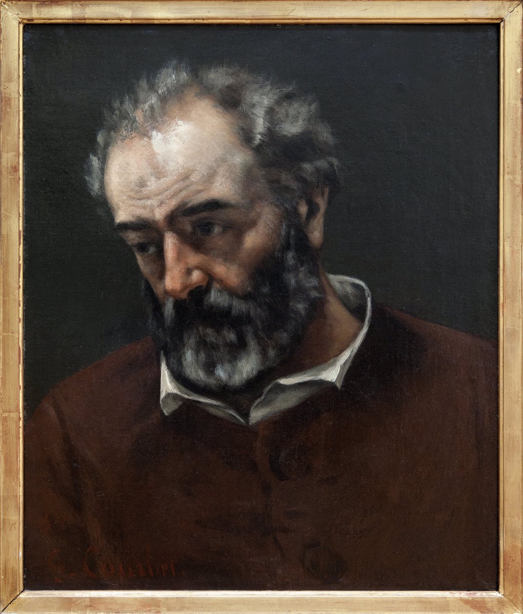 Muotokuva Paul Chenavardista (1807-1895), ranskalaisesta taidemaalarista, Gustave Courbet