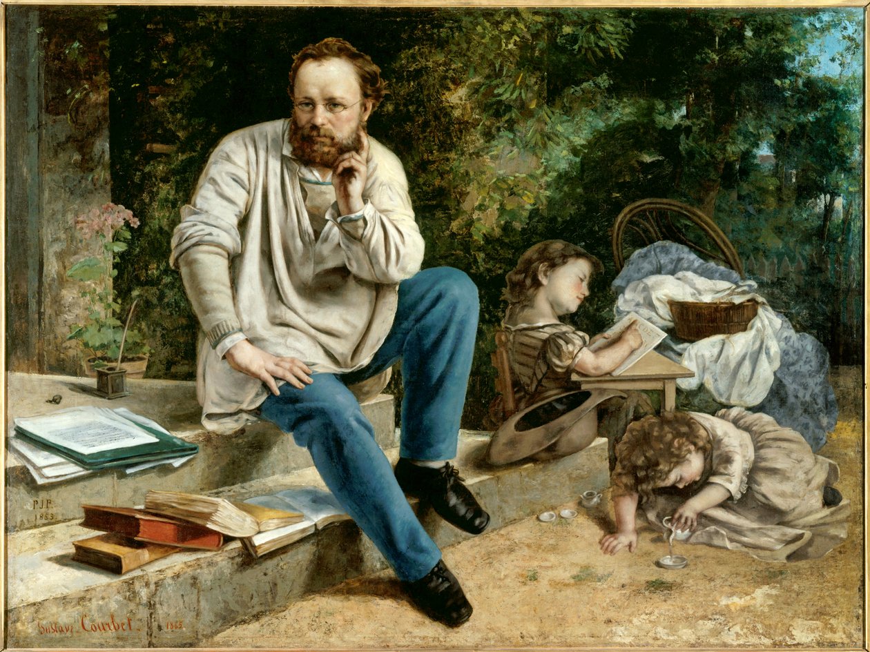 Peter Joseph Proudhonin muotokuva tekijältä Gustave Courbet
