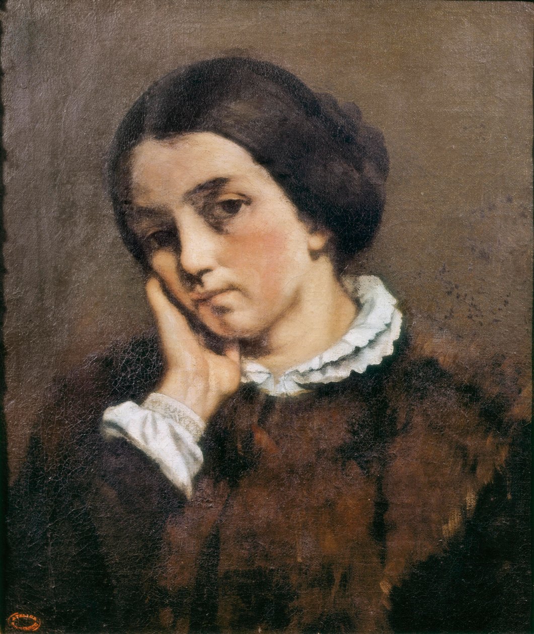 "Zelie Courbetin muotokuva" 1846 (öljy kankaalle) tekijältä Gustave Courbet