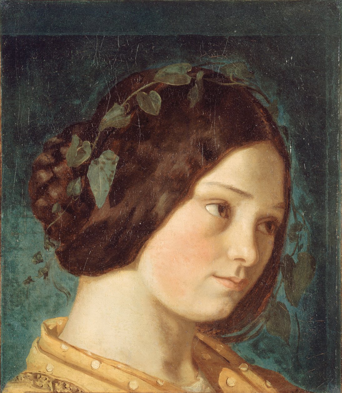 Zelie Courbetin muotokuva, noin 1842. tekijältä Gustave Courbet