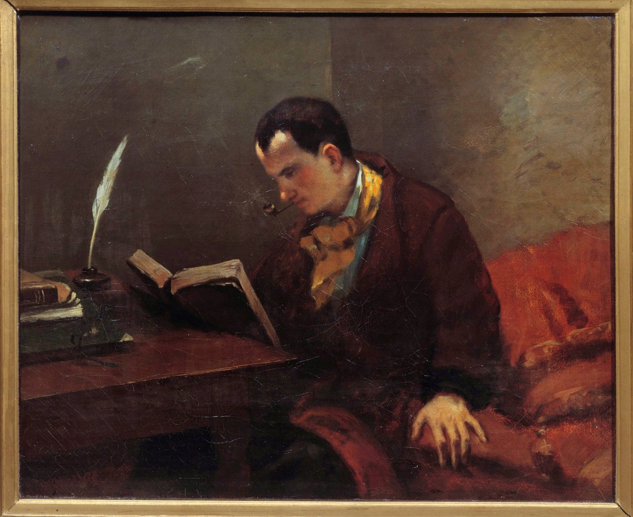 Runoilija Charles Baudelairen (1821-1867) muotokuva Gustave Courbetin (1819-1877) maalaus 1847 Montpellier musee Fabre tekijältä Gustave Courbet