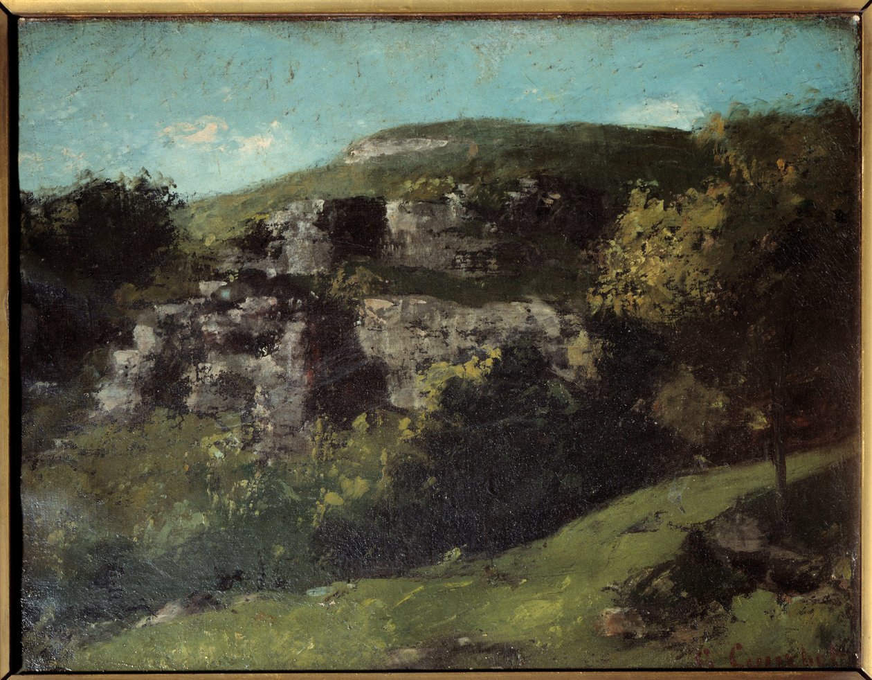 Rokkaa Ornansia. Gustave Courbetin (1819-1877) maalaus tekijältä Gustave Courbet