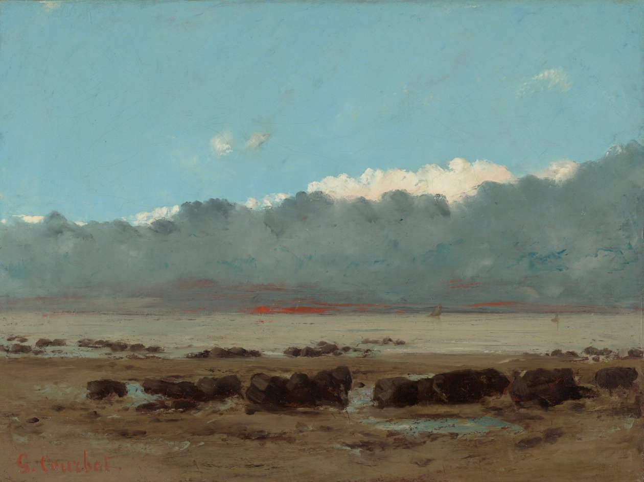 Black Rocks Trouvillessa tekijältä Gustave Courbet
