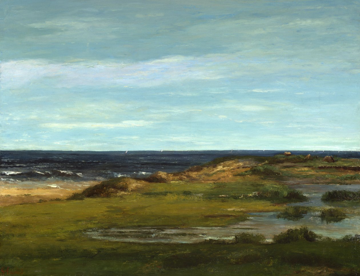 Merimaisema, noin 1865 tekijältä Gustave Courbet