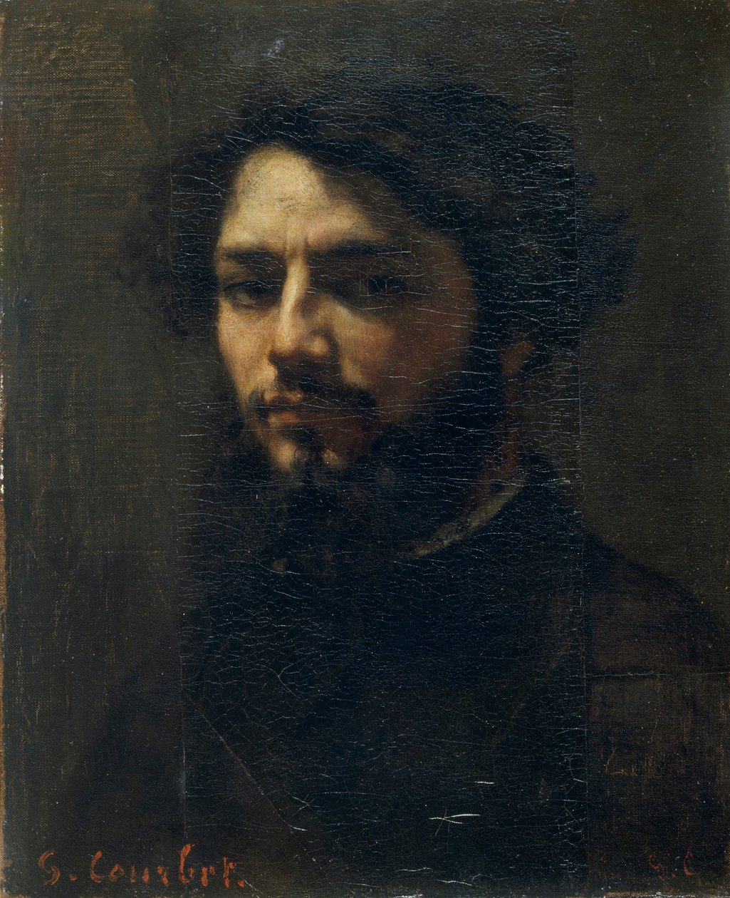 Omakuva, c. 1850. tekijältä Gustave Courbet
