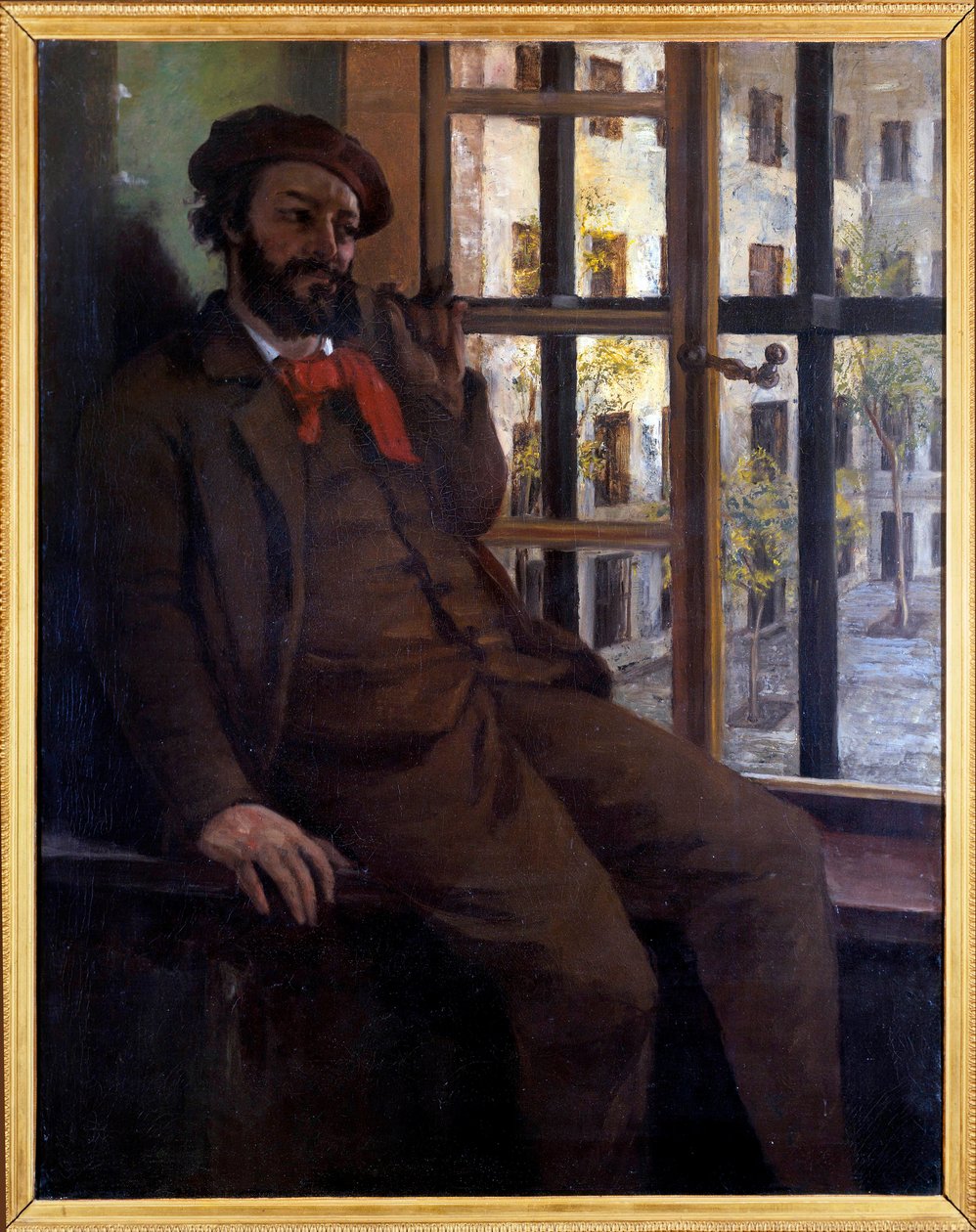 Omakuva Saint Pelagiesta (öljy kankaalle tekijältä Gustave Courbet