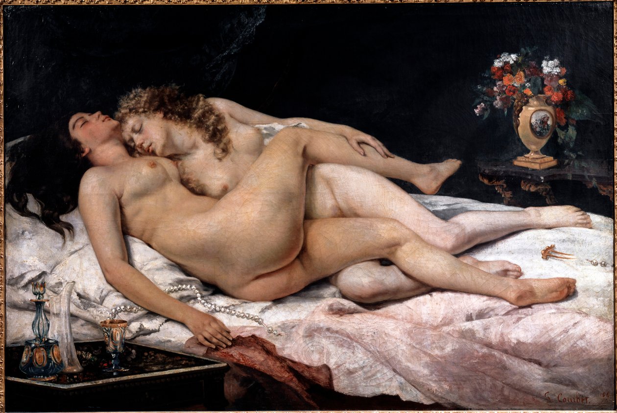 Sleep tai Sleeper tekijältä Gustave Courbet