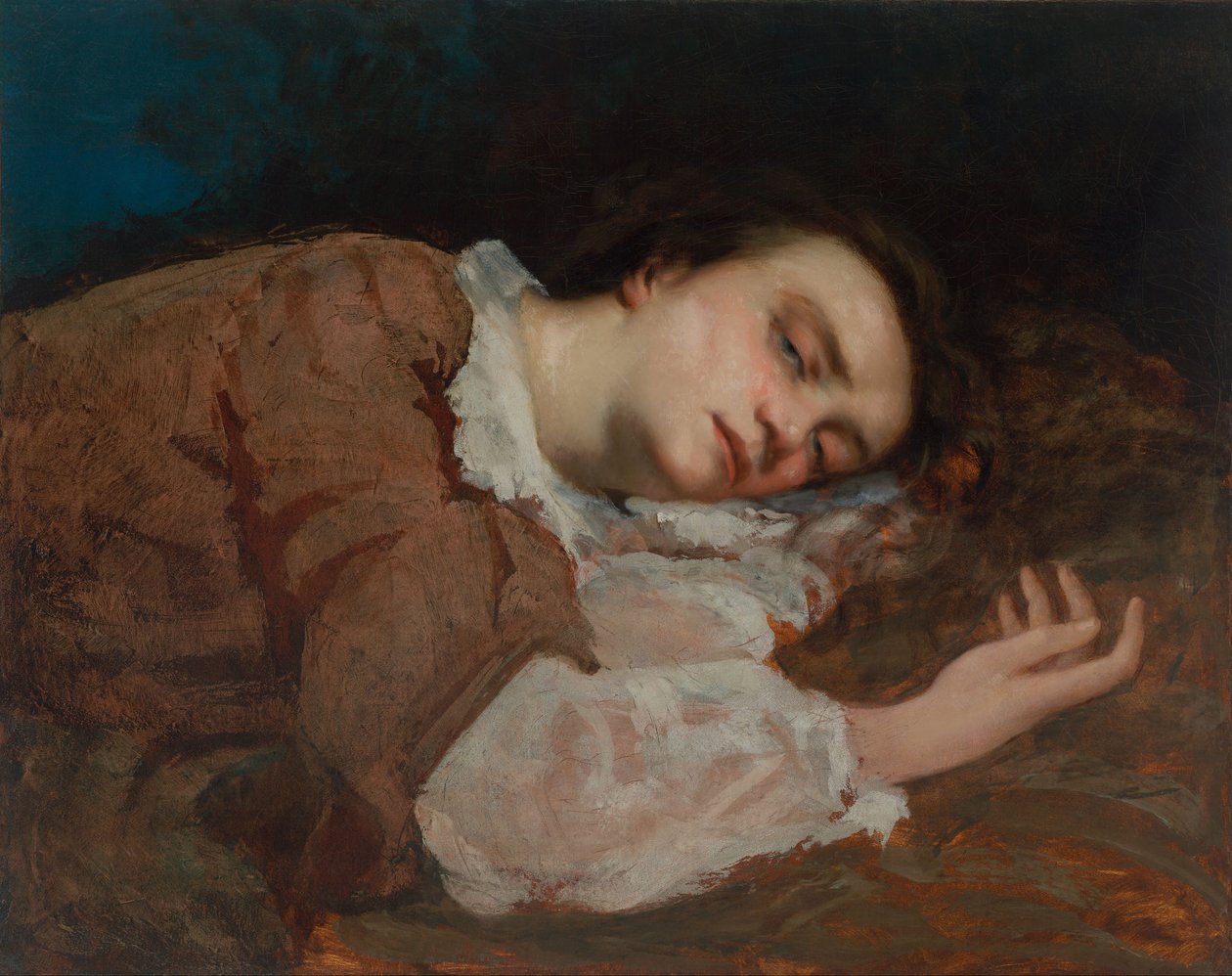 Tutkimus Seinen rantojen naisille Summer, 1856 tekijältä Gustave Courbet