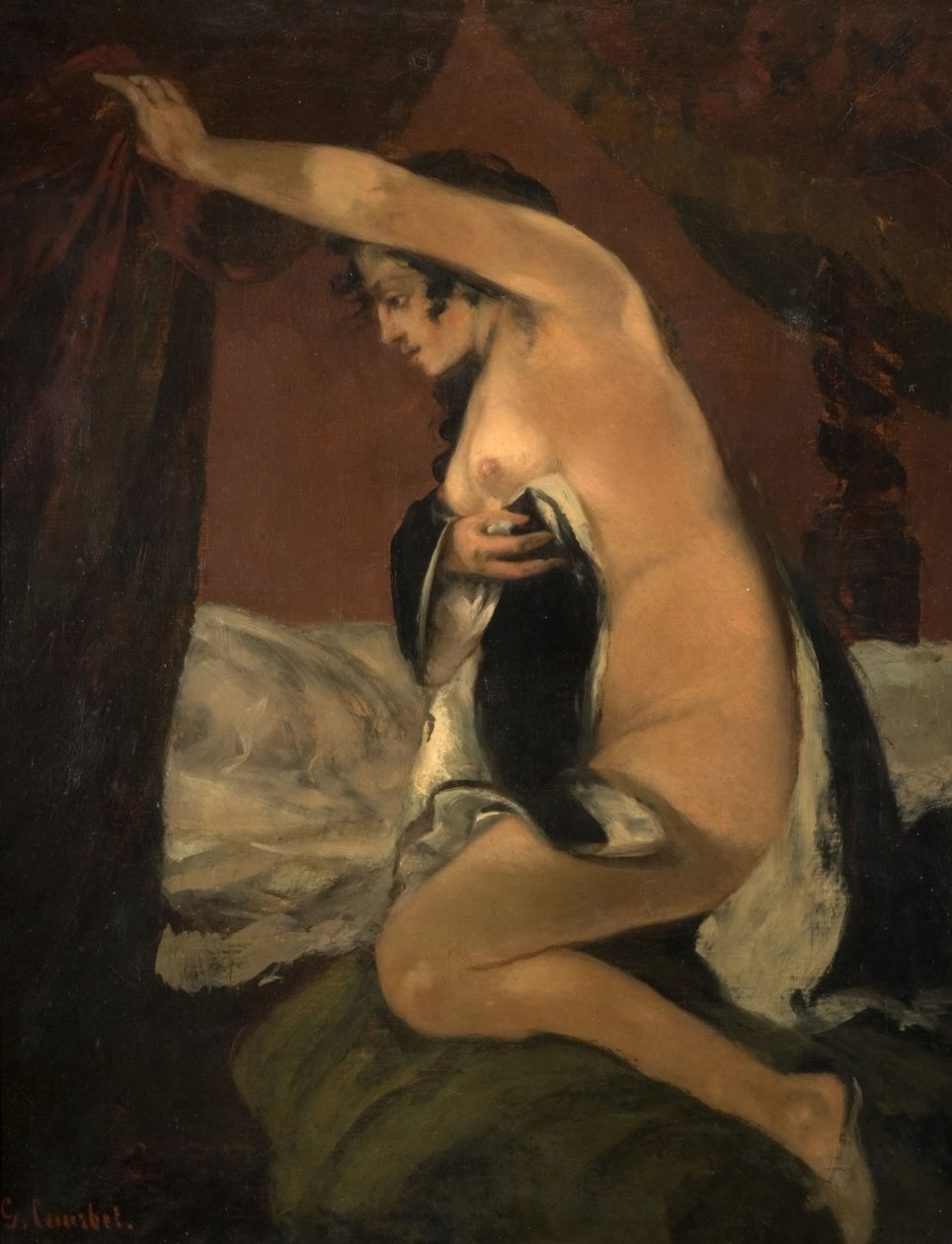 Tutkimus Venuksesta Venuksessa ja psyykessä, 1865. tekijältä Gustave Courbet