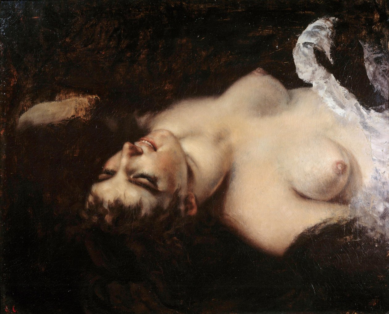 Tutkimus papukaijan naiselle Mallina voisi olla Joanna Hiffernan, dit Jo - Gustave Courbetin maalaus (1819-1877) tekijältä Gustave Courbet