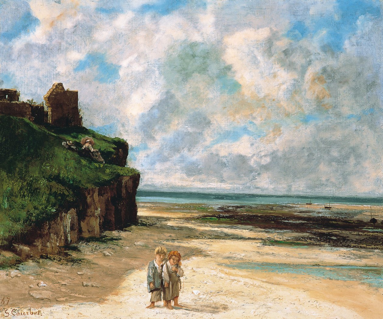 Ranta Saint-Aubin-sur-Merissä tekijältä Gustave Courbet