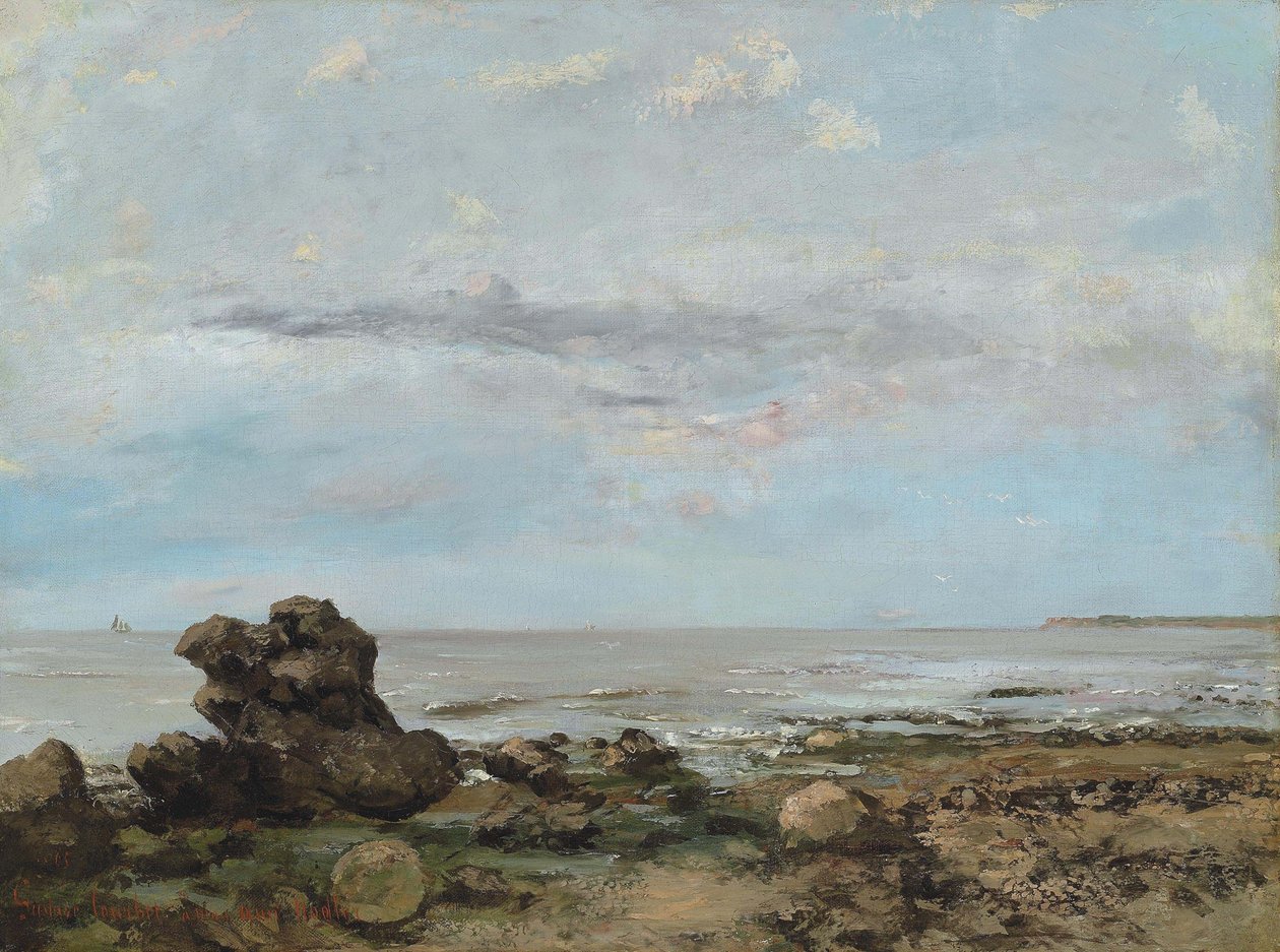 Trouvillen ranta tekijältä Gustave Courbet