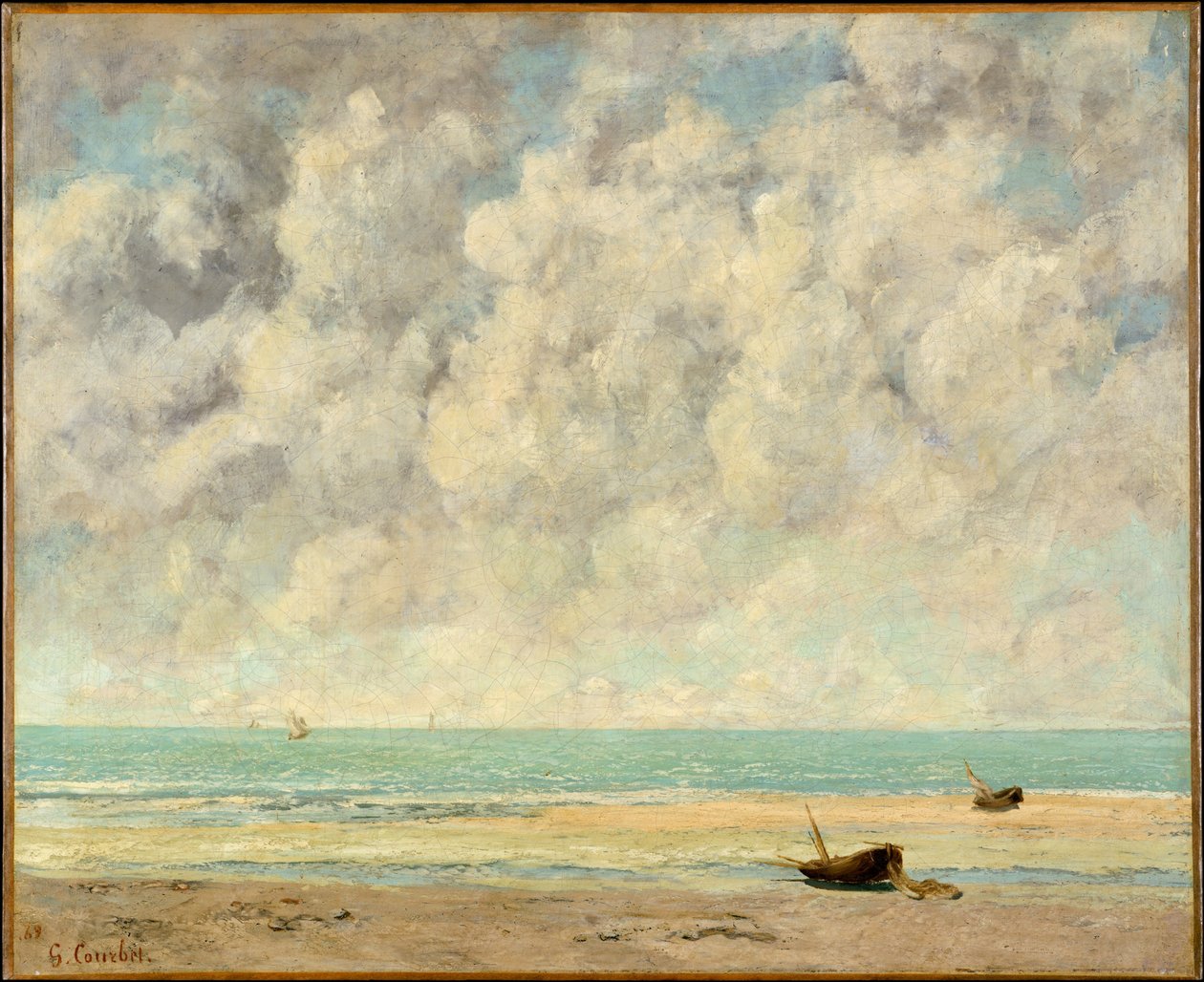 Tyyni meri tekijältä Gustave Courbet