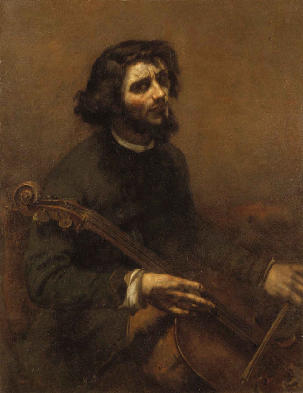 Sellisti (omakuva), 1847 tekijältä Gustave Courbet