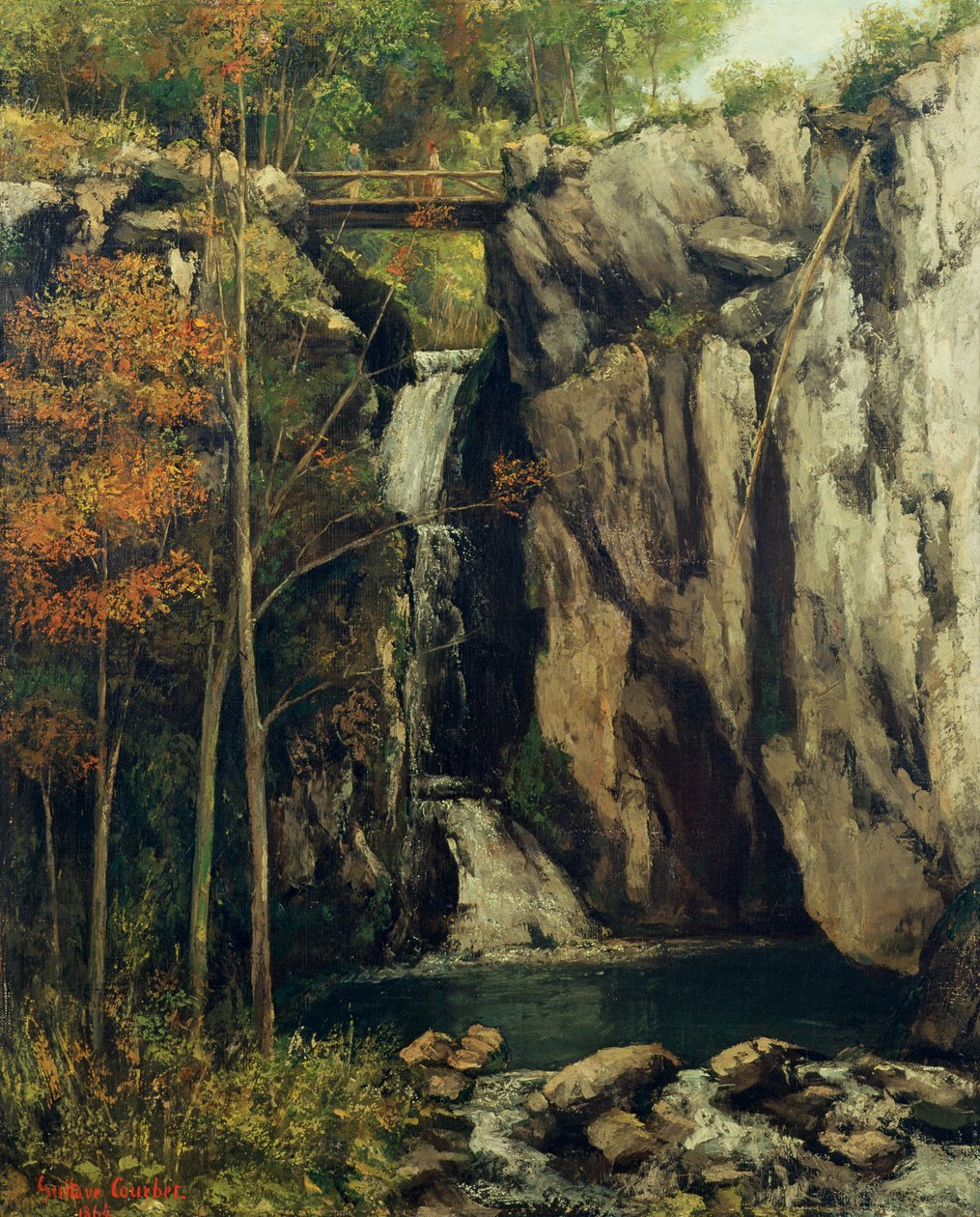 Kuilu Conchesissa tekijältä Gustave Courbet