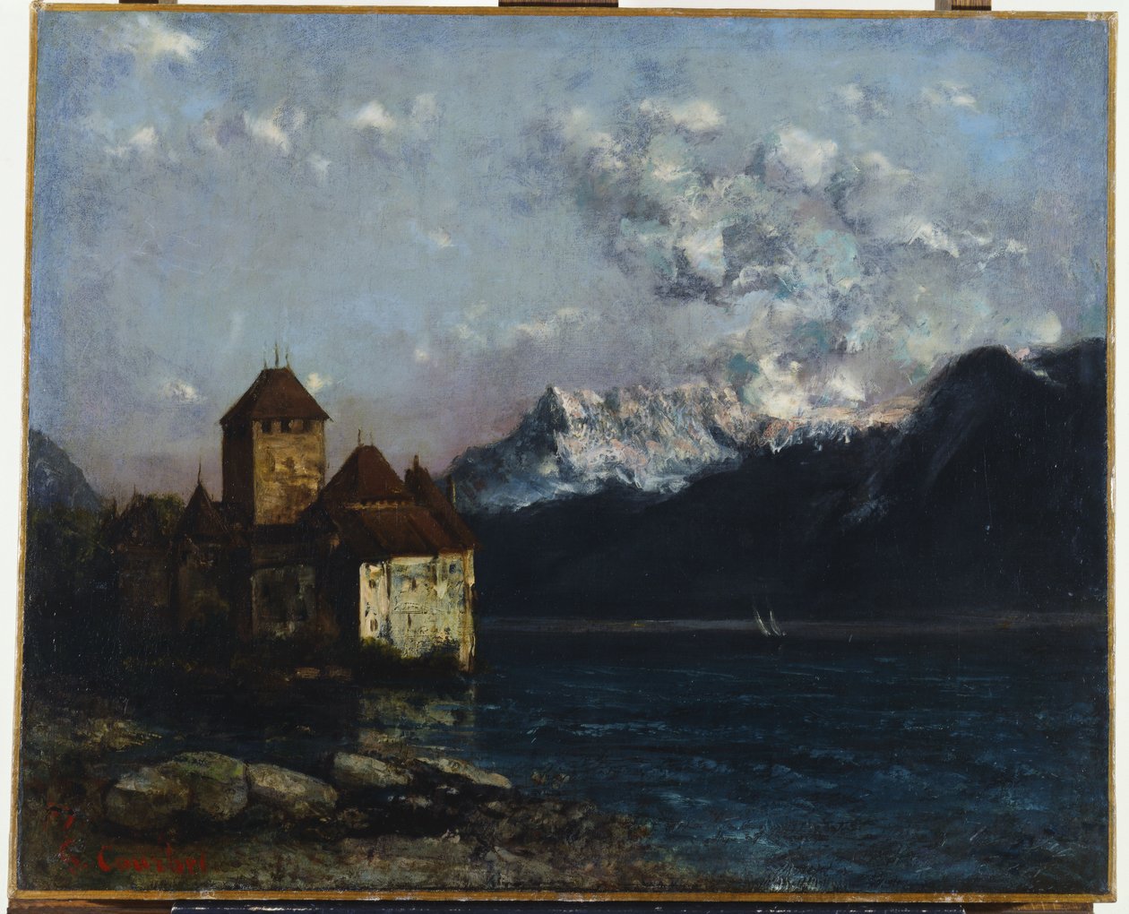 Chateau de Chillon, 1877 tekijältä Gustave Courbet