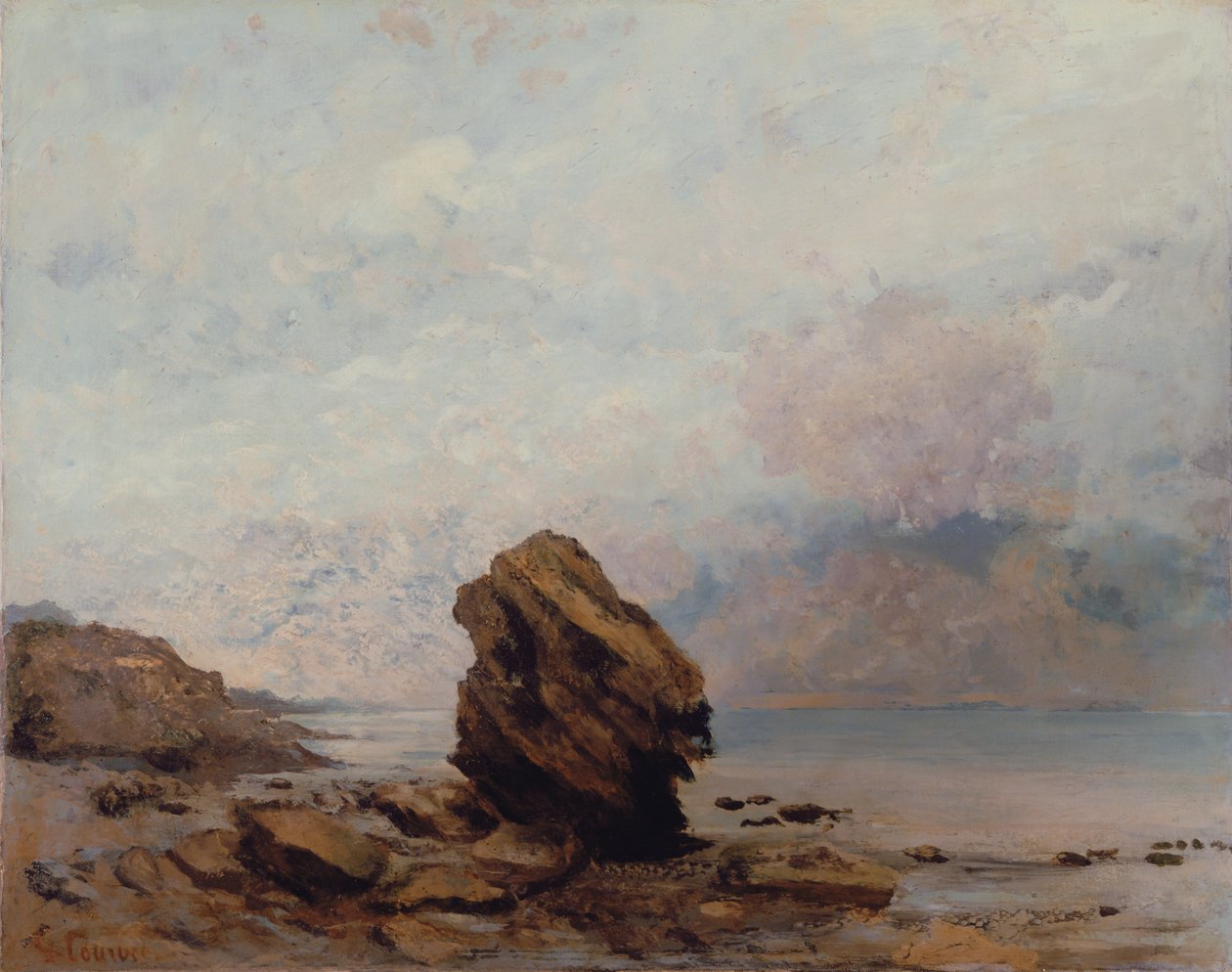 Eristetty kallio, noin 1862 tekijältä Gustave Courbet