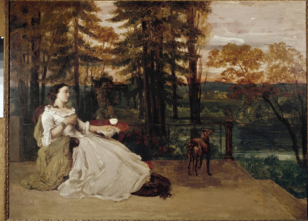 Gustave Courbetin maalaus Frankfurtin rouva tekijältä Gustave Courbet