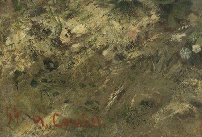 Kokous tai Bonjour M. Courbet (yksityiskohta) tekijältä Gustave Courbet