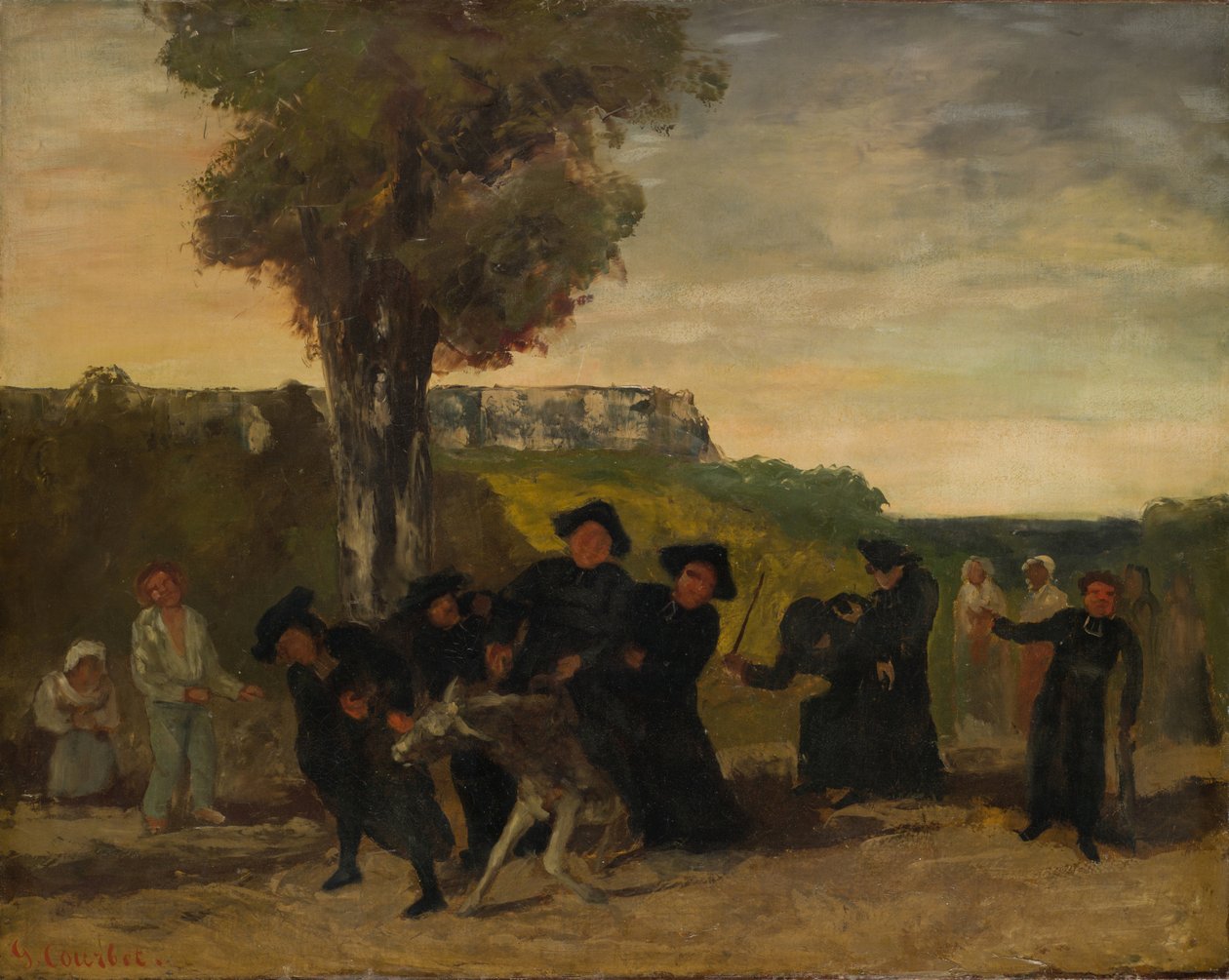 Paluu kokouksesta, 1863 tekijältä Gustave Courbet