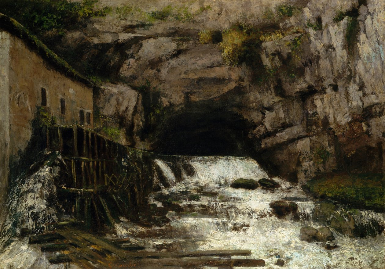 Louen lähde, 1864 tekijältä Gustave Courbet