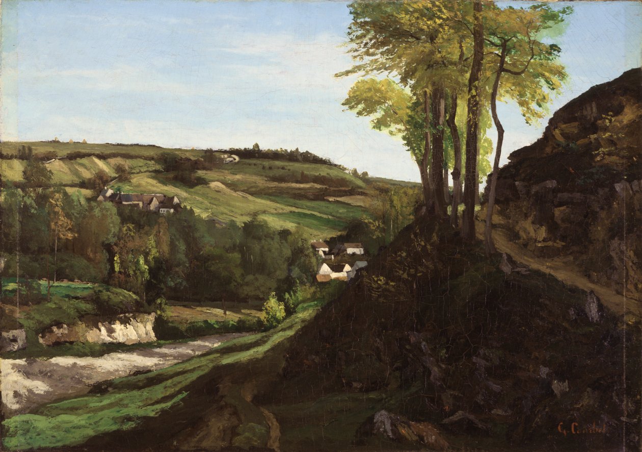 Ornansin laakso tekijältä Gustave Courbet