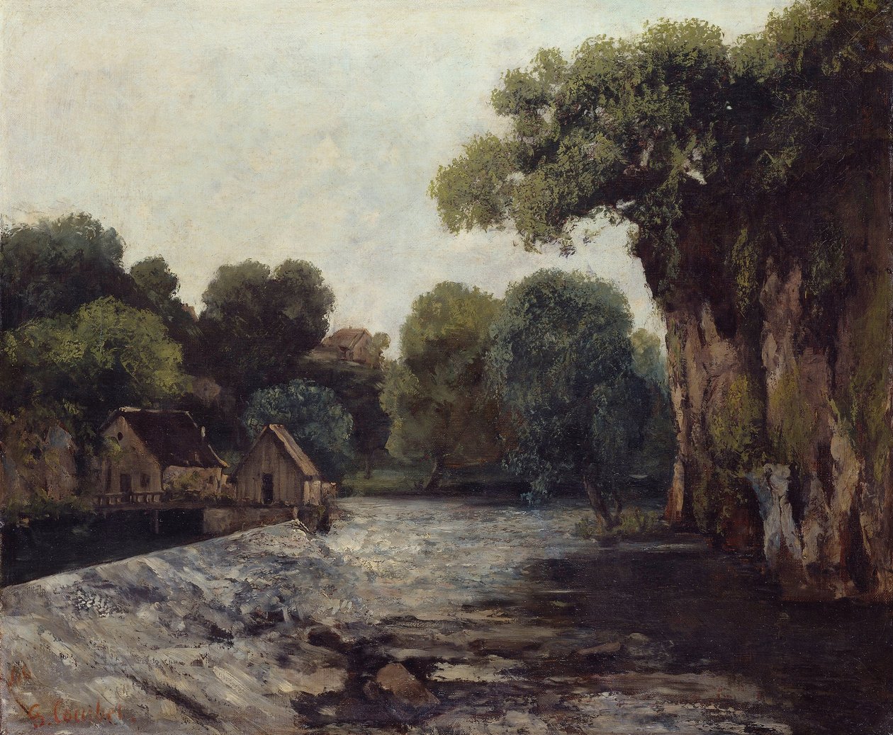 Pado tehtaalla, 1866 tekijältä Gustave Courbet