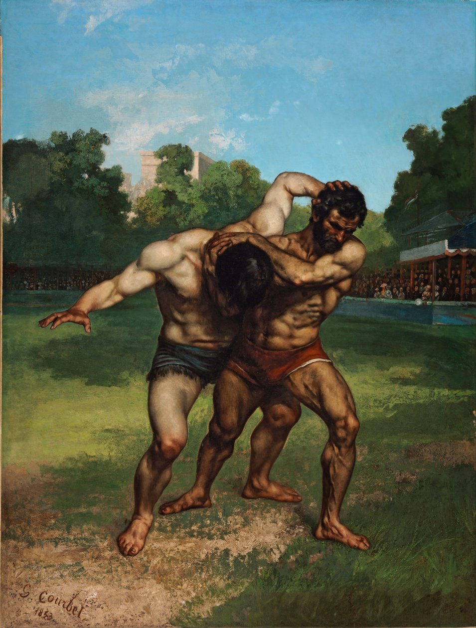 Painijat tekijältä Gustave Courbet