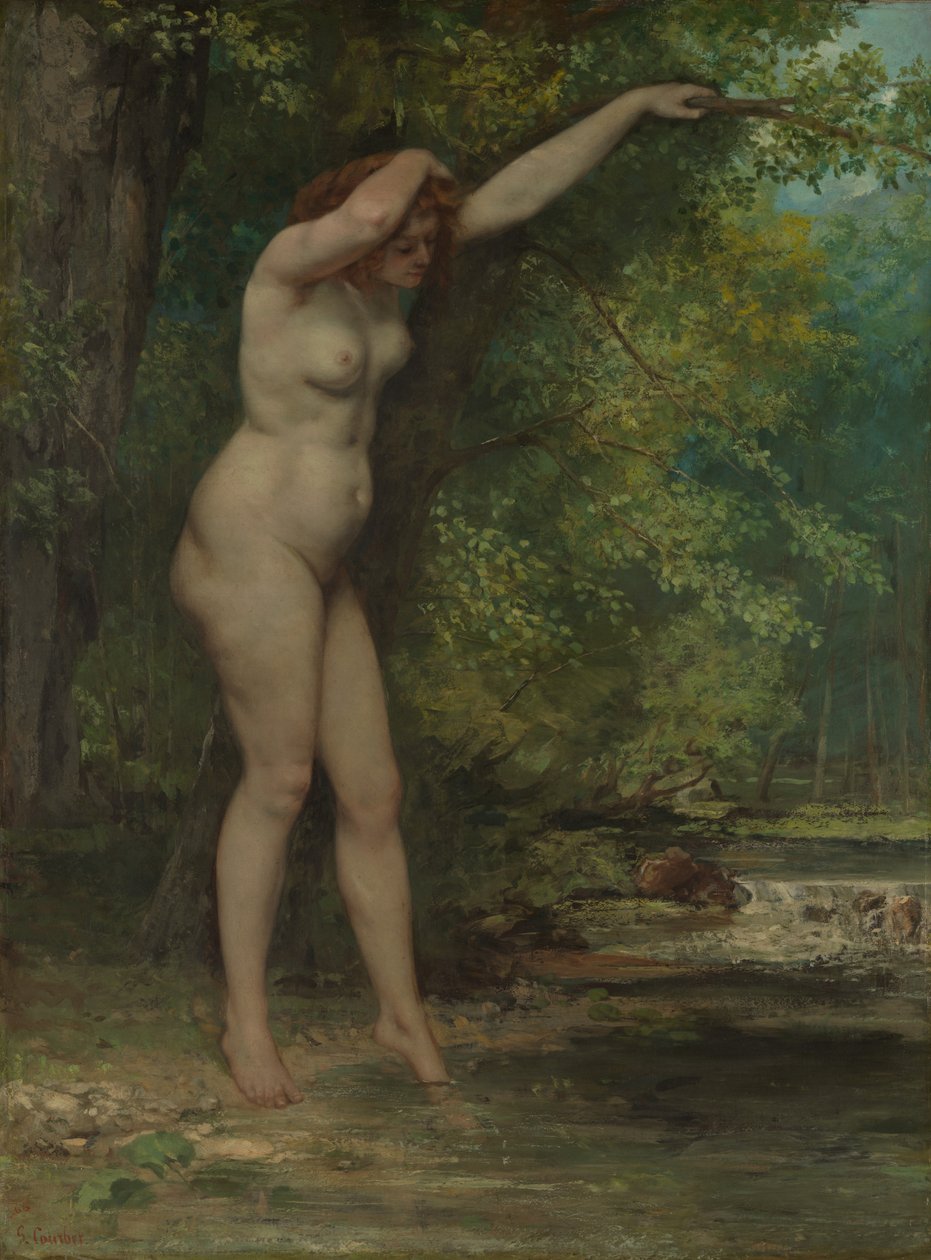 Nuori uimari, 1866. tekijältä Gustave Courbet