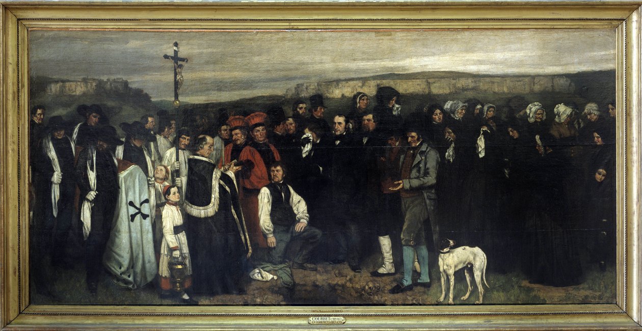 Hautajaiset Ornansissa - Gustave Courbet, Musée d