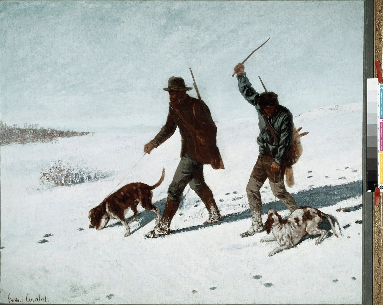 Salametsästäjät. Gustave Courbetin (1819-1877) maalaus tekijältä Gustave Courbet