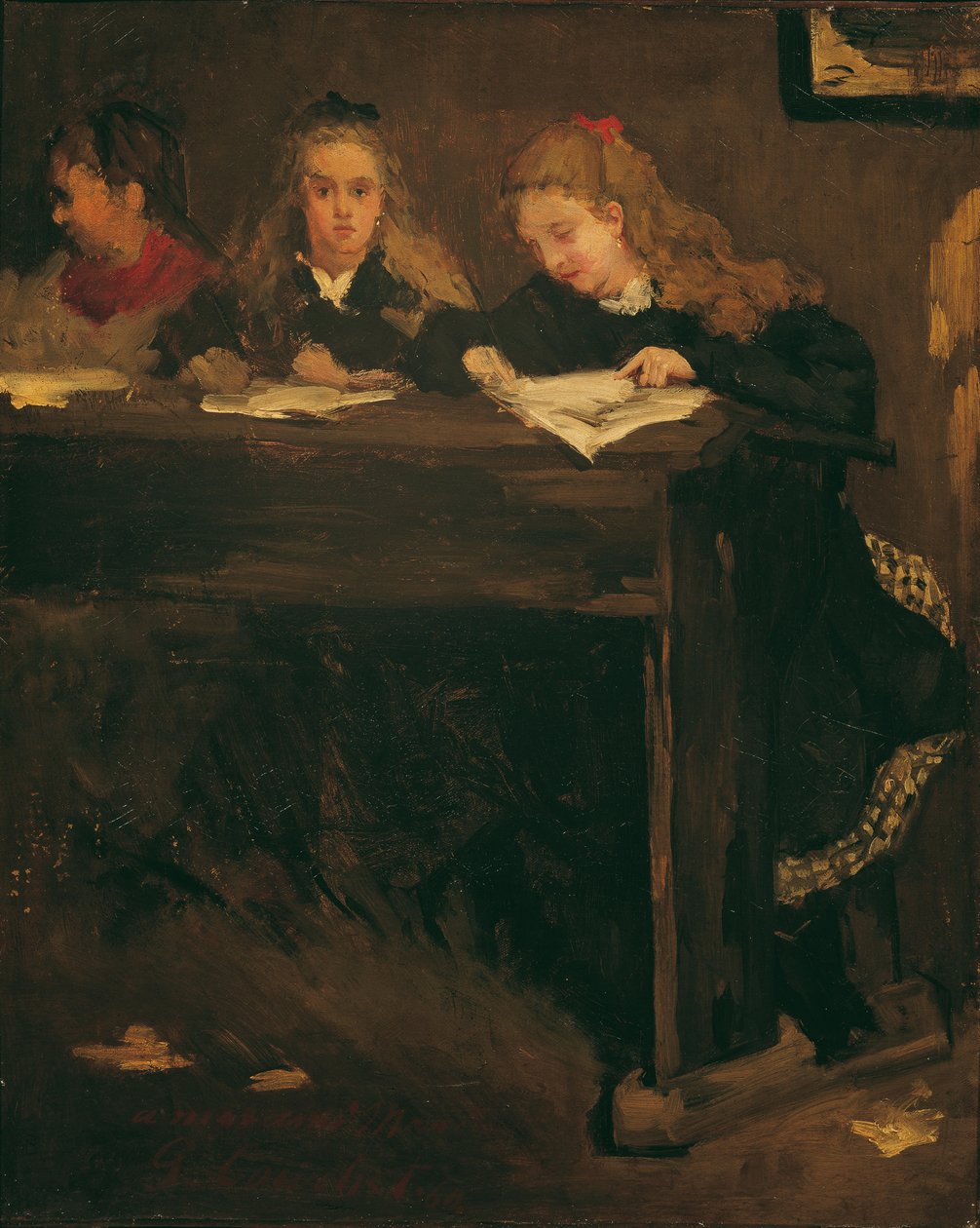 Kolme koulutyttöä, 1860. tekijältä Gustave Courbet