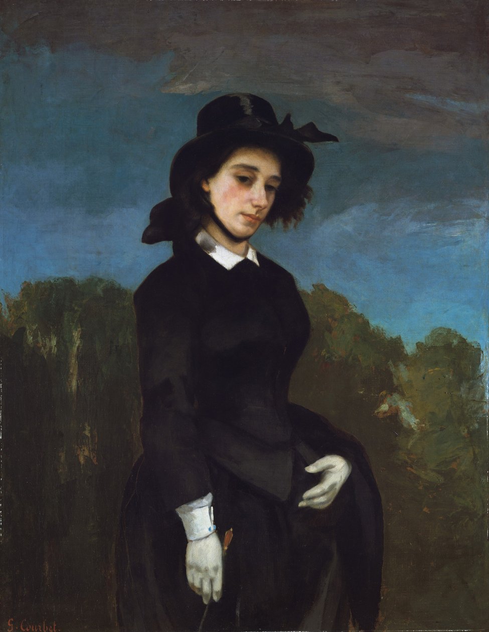 Nainen ratsastuksessa (LAmazone), 1856 tekijältä Gustave Courbet