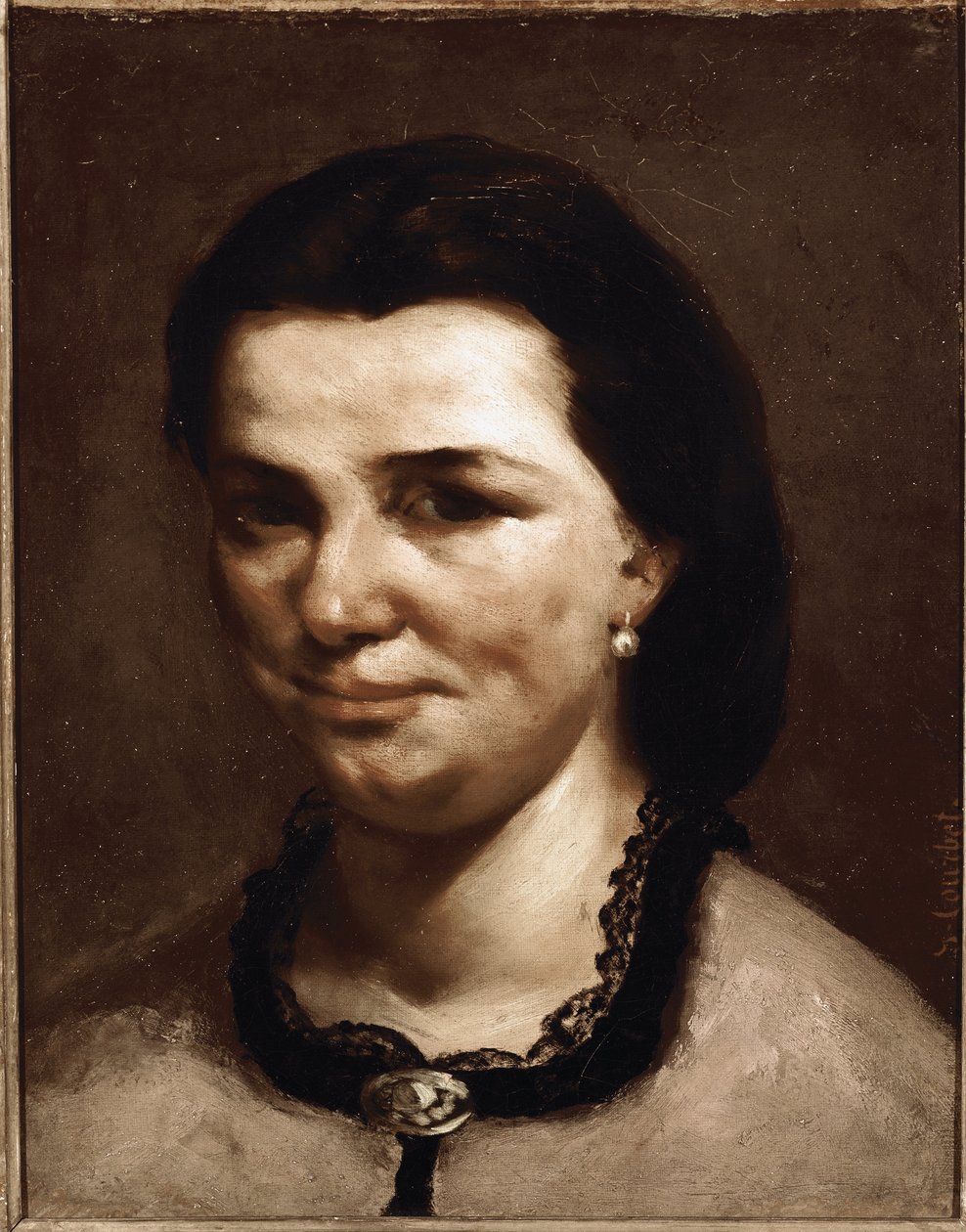 Naisen Pää tekijältä Gustave Courbet