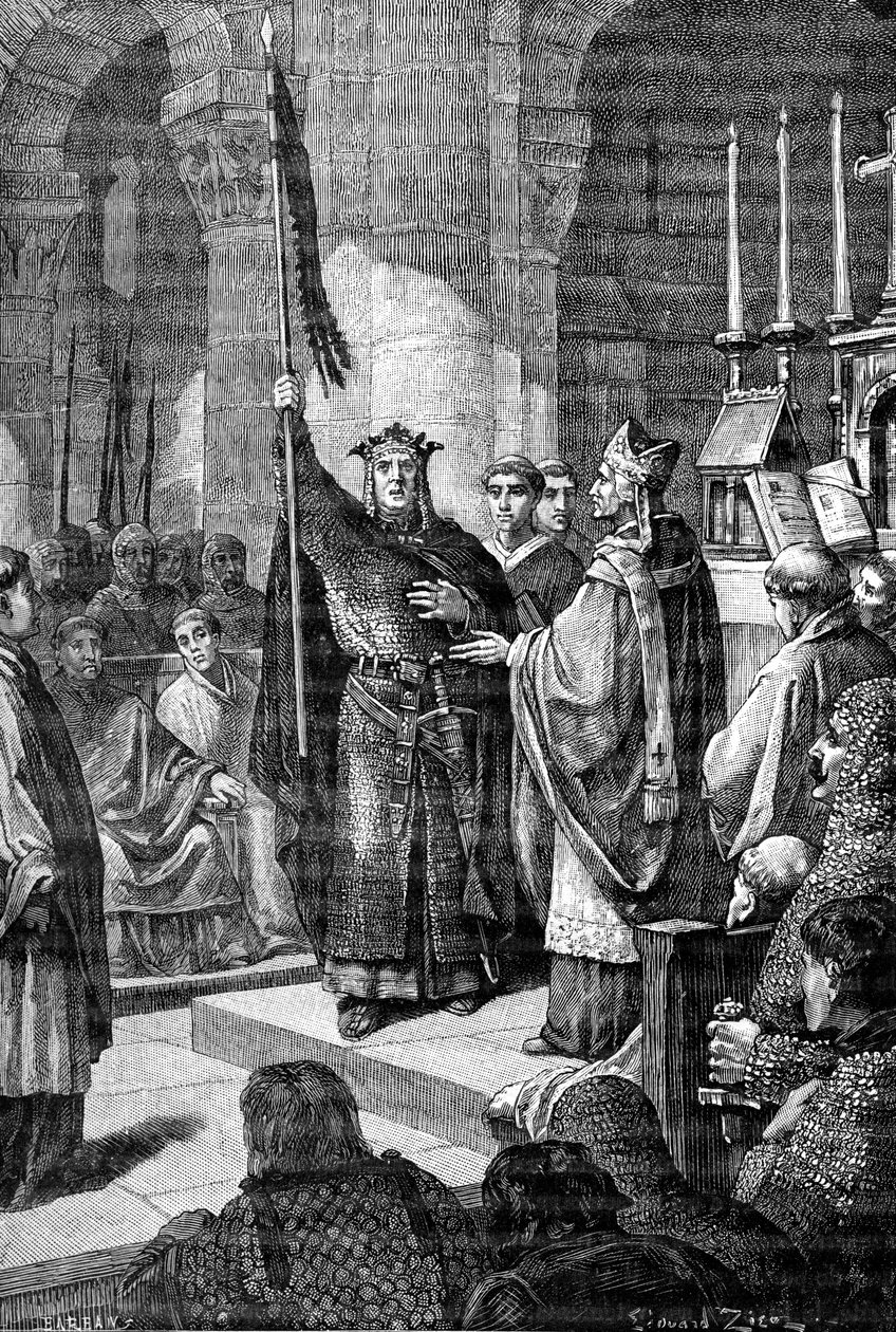 Louis VII, Saint Denis, 1898 tekijältä Gustave Demoulin