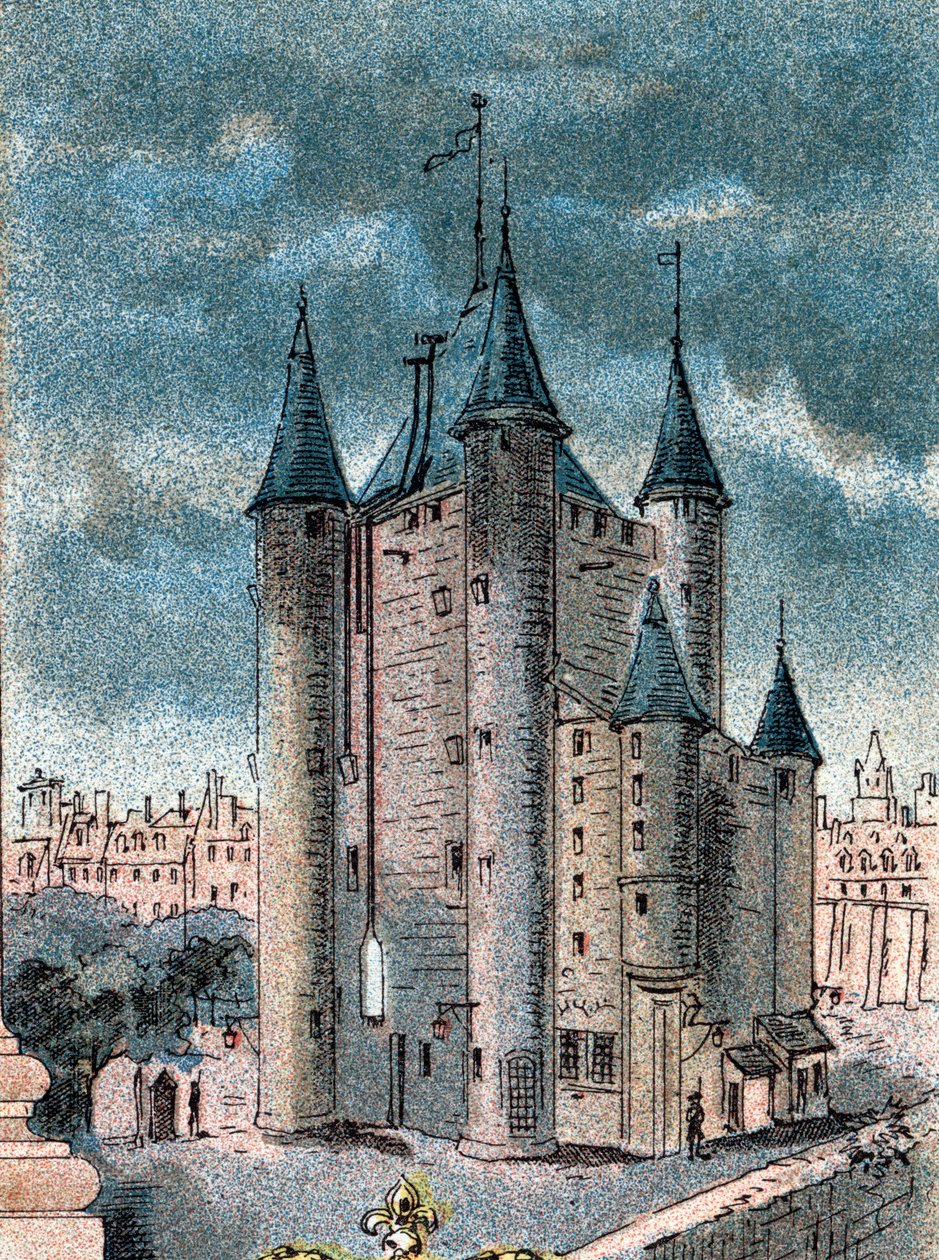 Näkymä temppelivankilasta Pariisissa tekijältä Gustave Demoulin