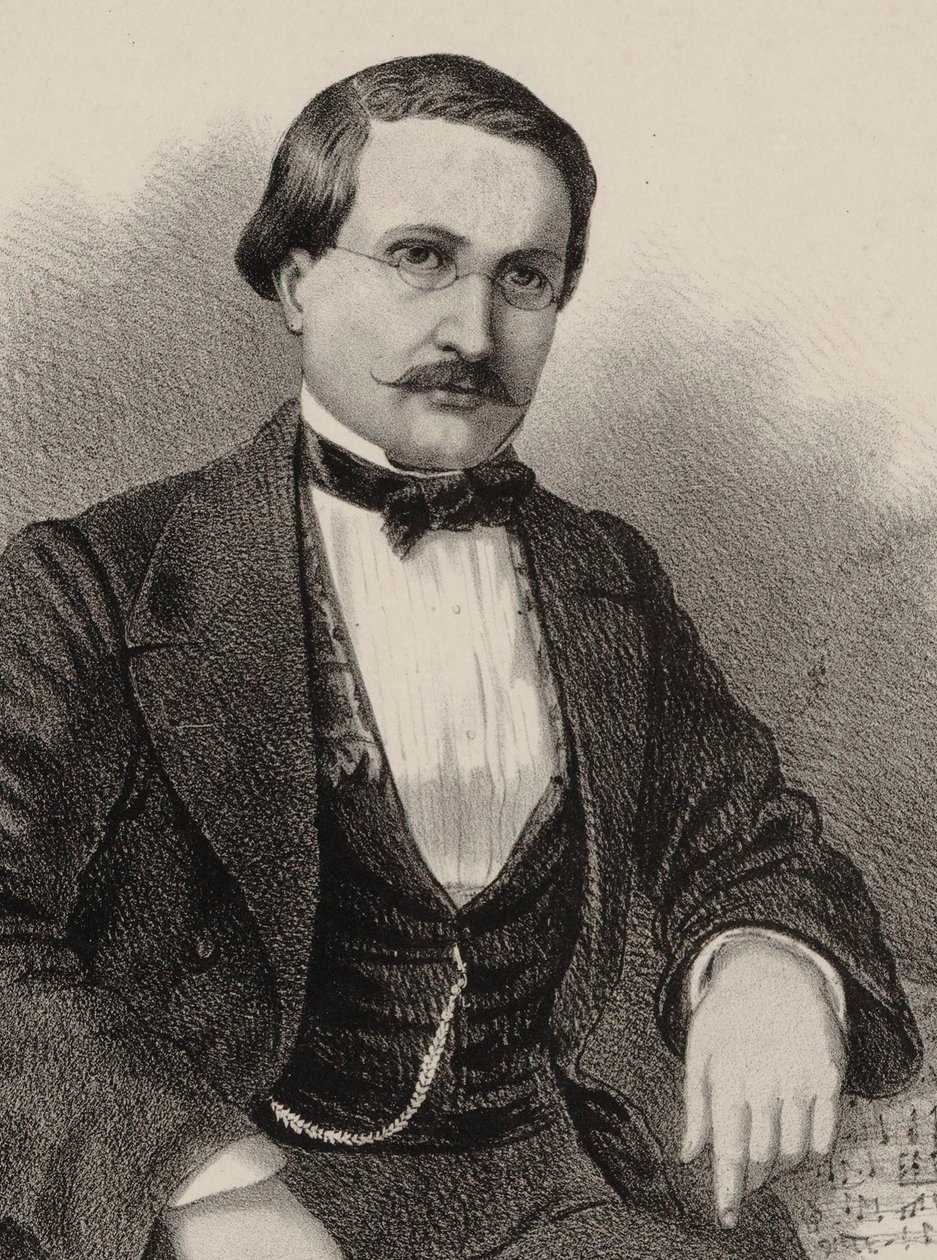 Muotokuva säveltäjä Antony Lamottesta 1819-1912, 1855-1859. tekijältä Gustave Donjean