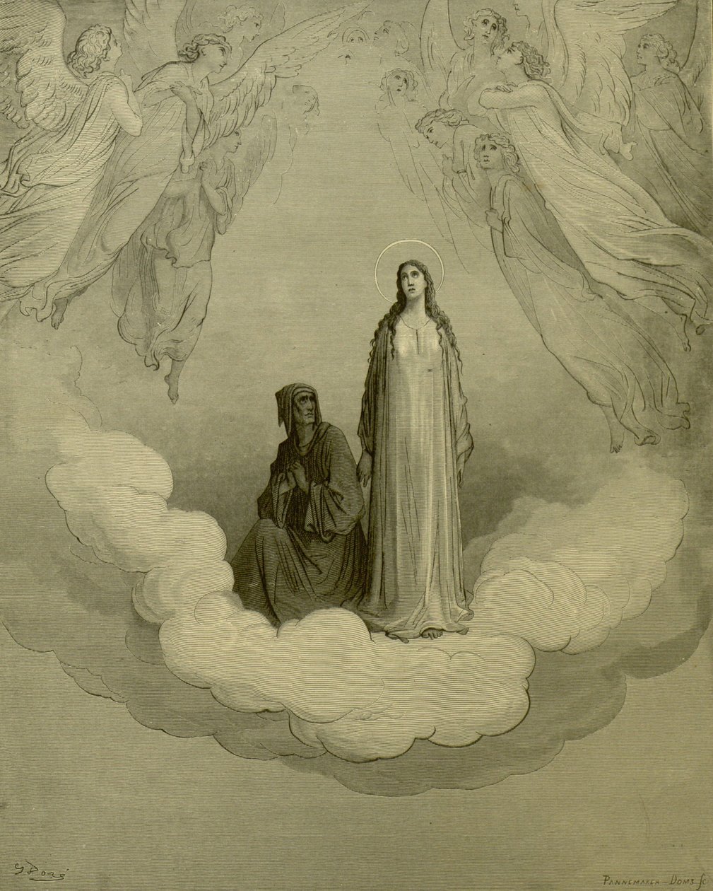 Gustave Doré - Paradiso, c. XXI, v. 1-3. tekijältä Gustave Dore